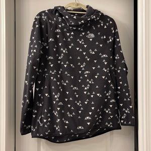 North Face pull over with hood size Medium